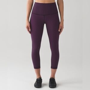 Lululemon Wunder Under 21" Action Jacquard Leggings Size 6